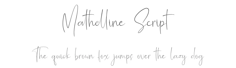 Mathelline Script by Almarkha Type — Script Handwritten Font