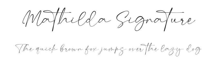Mathilda Signature by Beautypes — Script Handwritten Font