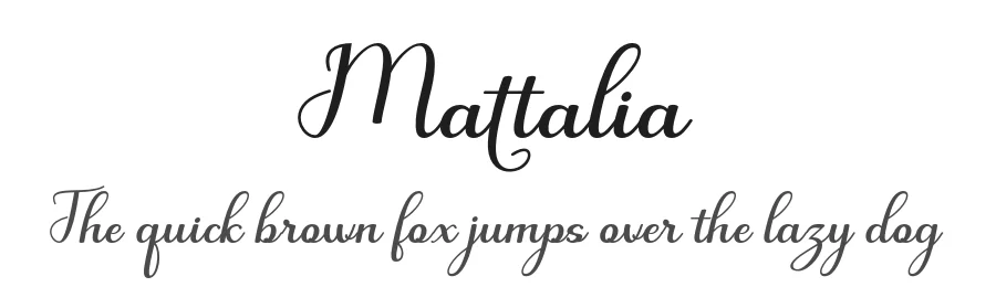 Mattalia by Khaidir — Script Handwritten Font