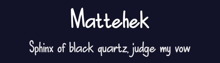 Mattehek by MAT TEHEK — Script Handwritten Font — thumbnail 2