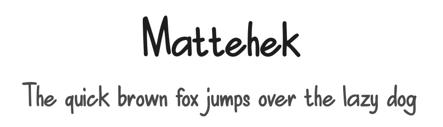 Mattehek by MAT TEHEK — Script Handwritten Font