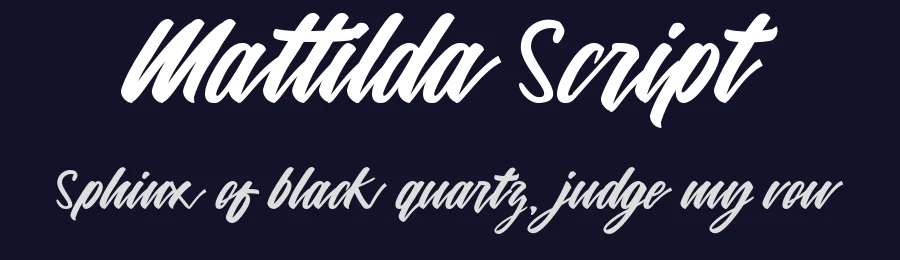 Mattilda Script by BarriLubis — Script Handwritten Font — thumbnail 2