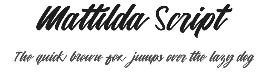 Mattilda Script by BarriLubis — Script Handwritten Font