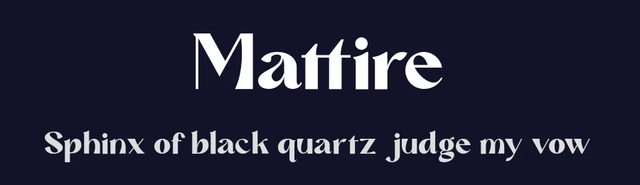 Mattire by Dharmas Studio — Sans Serif Font — thumbnail 2