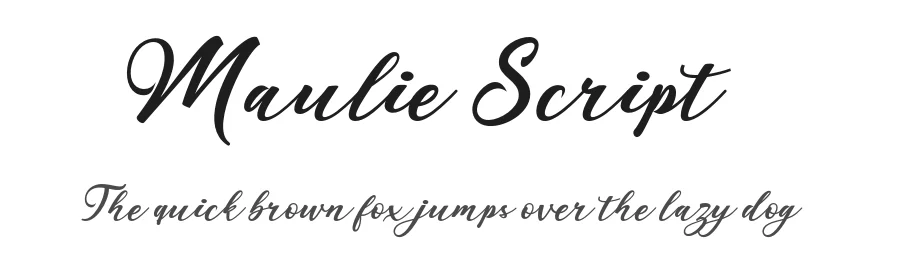 Maulie Script by Khaidir — Script Handwritten Font