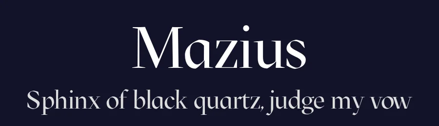 Mazius by Alberto Casagrande — Serif Font — thumbnail 2