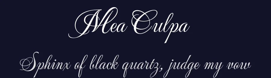 Mea Culpa by Robert E. Leuschke — Script Handwritten Font — thumbnail 2