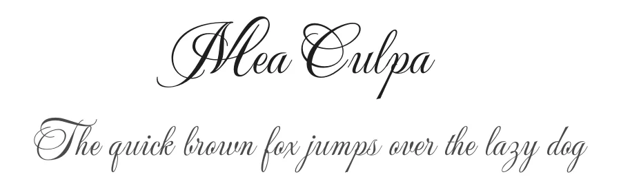 Mea Culpa by Robert E. Leuschke — Script Handwritten Font