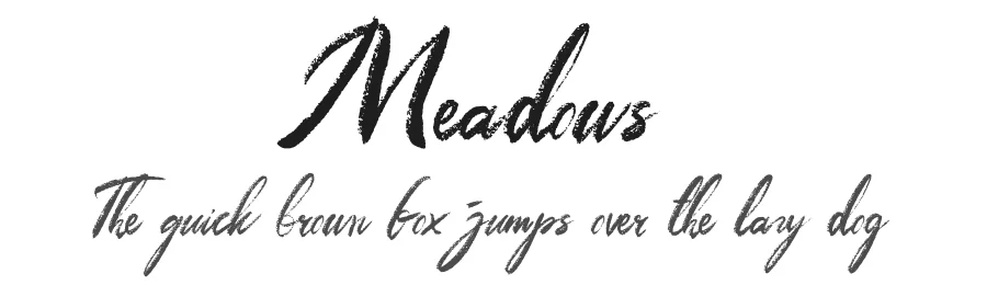 Meadows by Yudi Setiawan — Script Handwritten Font