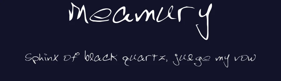 Meamury — Script Handwritten Font — thumbnail 2