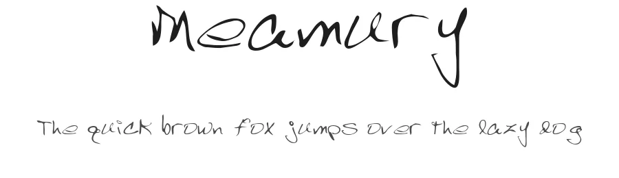 Meamury — Script Handwritten Font