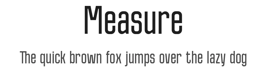 Measure by Sergey Godovalov — Sans Serif Font