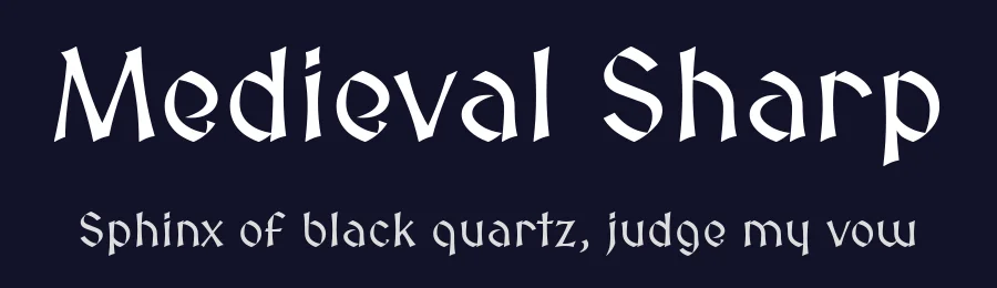 Medieval Sharp — Sans Serif Font — thumbnail 2