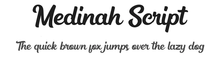 Medinah Script by Trustha Studio — Script Handwritten Font