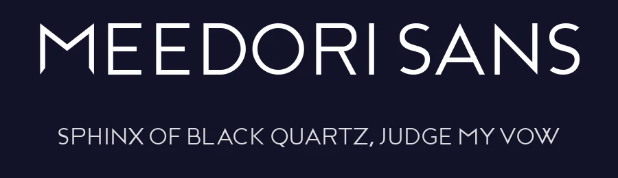 Meedori Sans — Sans Serif Font — thumbnail 2