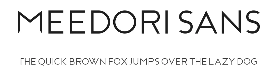 Meedori Sans — Sans Serif Font
