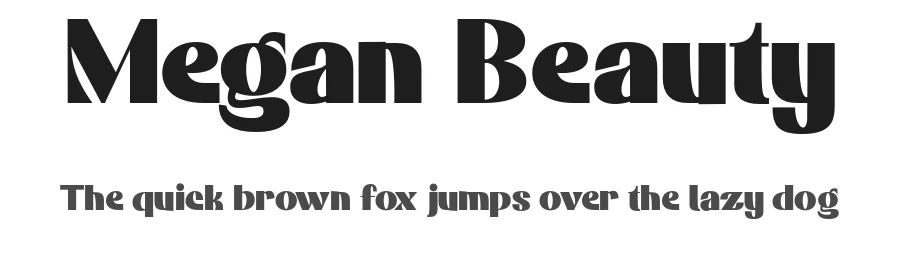 Megan Beauty by Gatype — Display Font