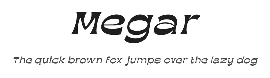 Megar — Display Font