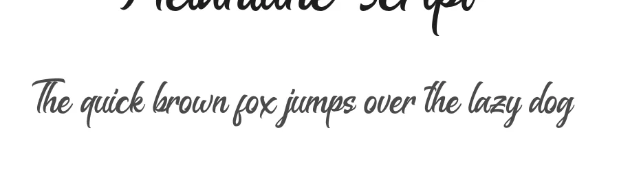 Melantune Script — Script Handwritten Font