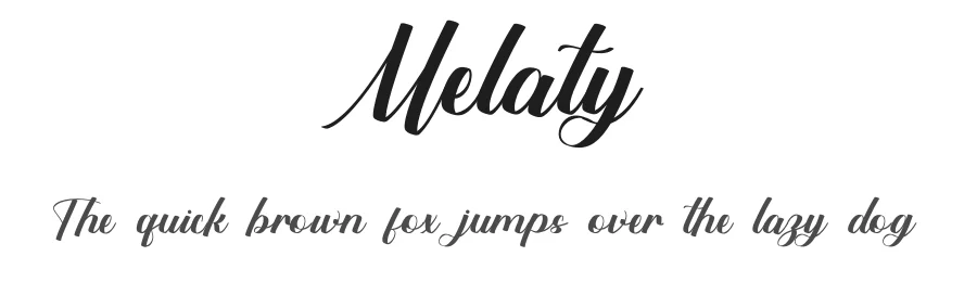 Melaty by Fiqiart — Script Handwritten Font