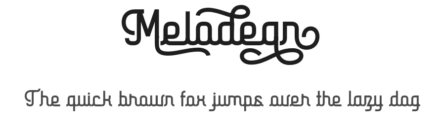 Melodean by Dida Ahluddin — Display Font