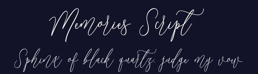 Memories Script by Polem — Script Handwritten Font — thumbnail 2
