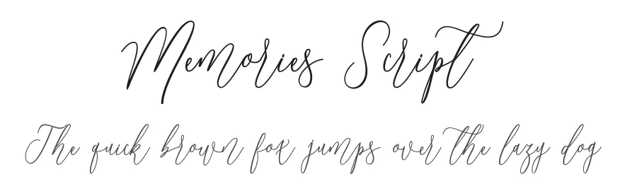 Memories Script by Polem — Script Handwritten Font