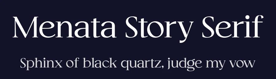 Menata Story Serif by By Abdul Artega — Serif Font — thumbnail 2