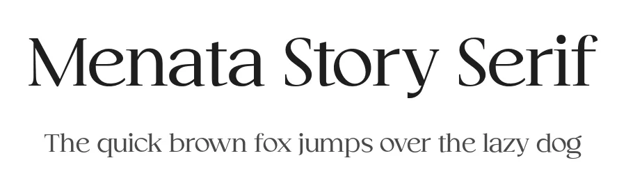 Menata Story Serif by By Abdul Artega — Serif Font