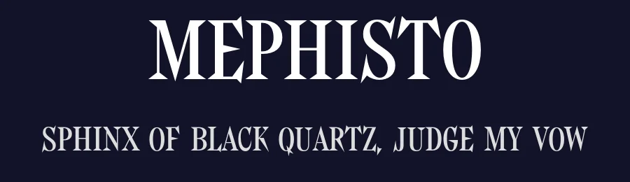 Mephisto by Daniel Ripli — Serif Font — thumbnail 2