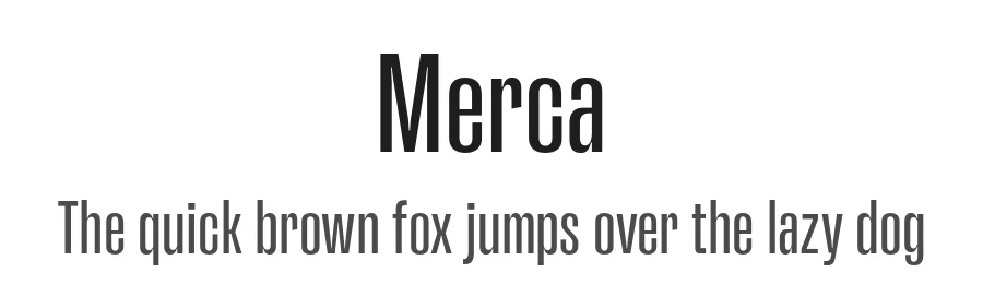 Merca by Jolicia Type Foundry — Display Font