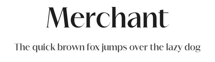 Merchant by Rajesh Rajput — Serif Font