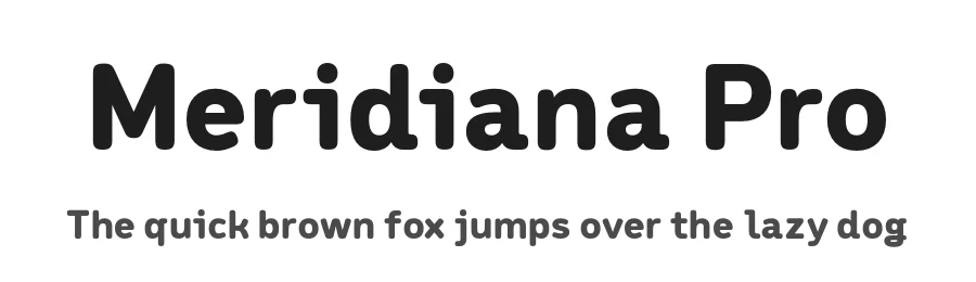 Meridiana Pro by Nicola Manzari, Bruno Pierini — Sans Serif Font