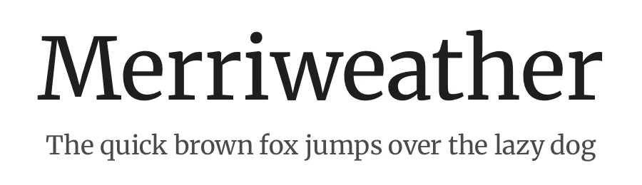Merriweather by Eben Sorkin — Serif Font