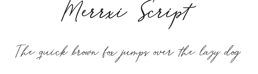 Merrxi Script by Munawir — Script Handwritten Font