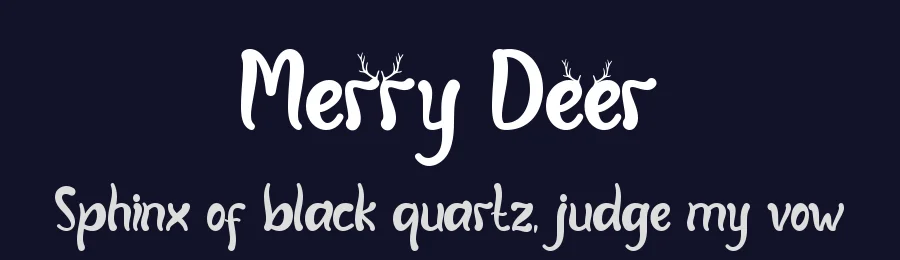 Merry Deer by Yoga Letter 2021 (Isroni Yoga Prasetya) — Script Handwritten Font — thumbnail 2