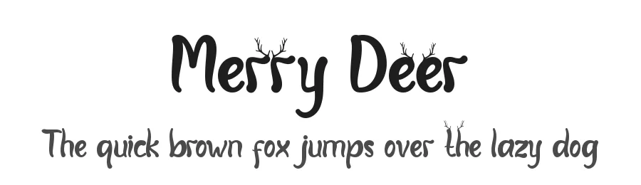Merry Deer by Yoga Letter 2021 (Isroni Yoga Prasetya) — Script Handwritten Font