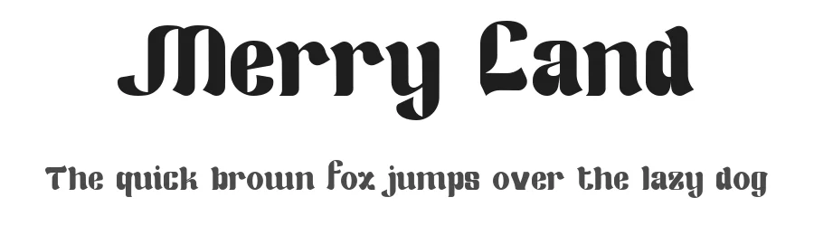 Merry Land by Yesaya Amnestian — Display Font