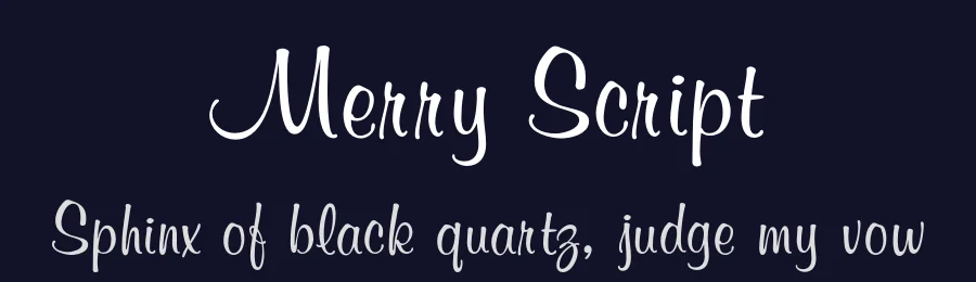 Merry Script — Script Handwritten Font — thumbnail 2