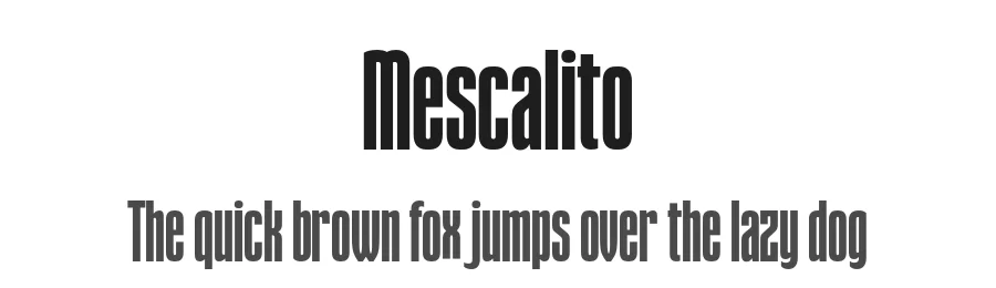 Mescalito by Dmitri Zdorov — Display Font