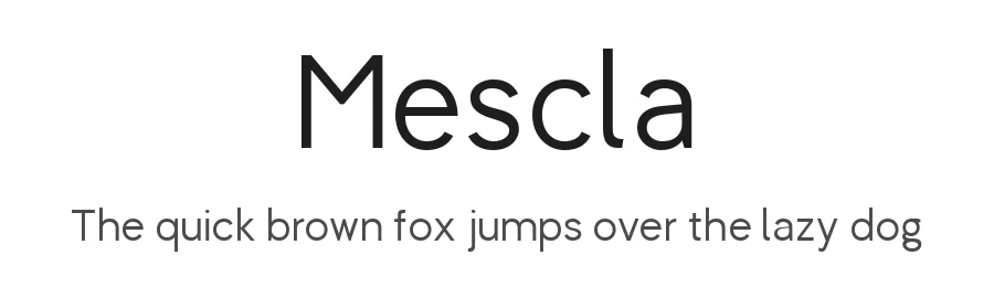 Mescla by Tomás Gouveia — Sans Serif Font