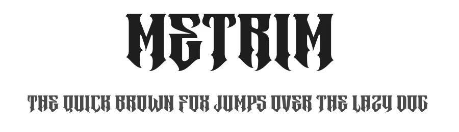 Metrim by Sigit Dwipa Raharjo — Display Font