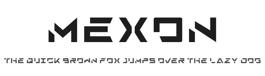 Mexon by Ari juanda โ Display Font