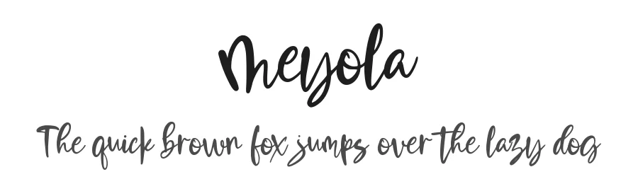 Meyola by stripes studio — Script Handwritten Font