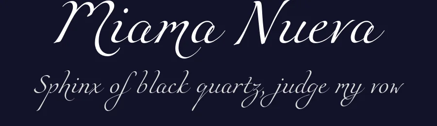 Miama Nueva — Script Handwritten Font — thumbnail 2