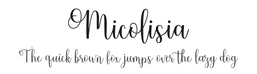 Micolisia by Khaidir — Script Handwritten Font