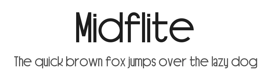 Midflite by frongile — Sans Serif Font