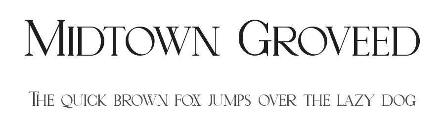 Midtown Groveed by Ronny Studio — Serif Font