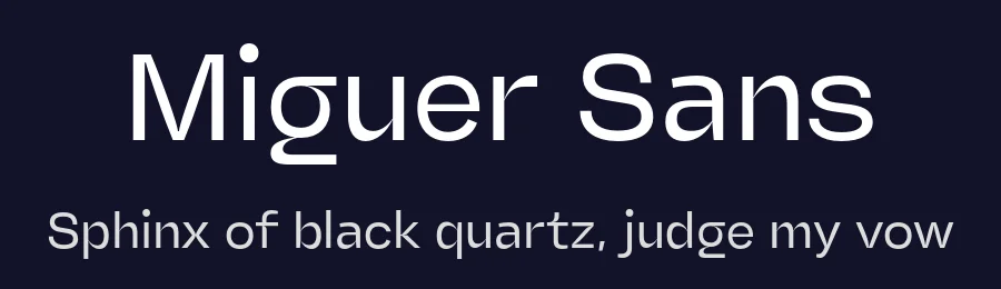 Miguer Sans by Laire Banyu Sandi Pawenang — Sans Serif Font — thumbnail 2