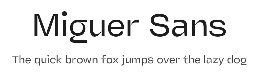 Miguer Sans by Laire Banyu Sandi Pawenang — Sans Serif Font